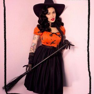 Vixen by Micheline Pitt x Ben Cooper Haunted Honey Dress Pinup Retro Halloween